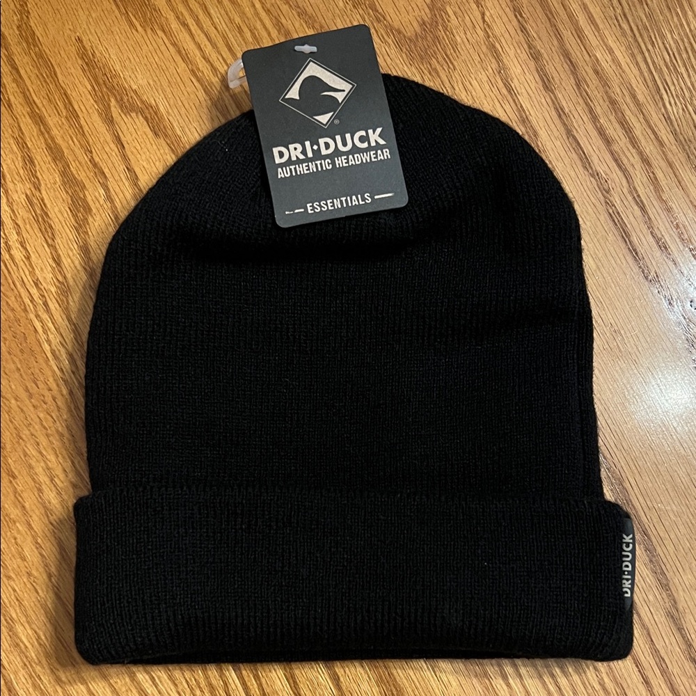 NWT Dri-Duck Black Beanie Hat